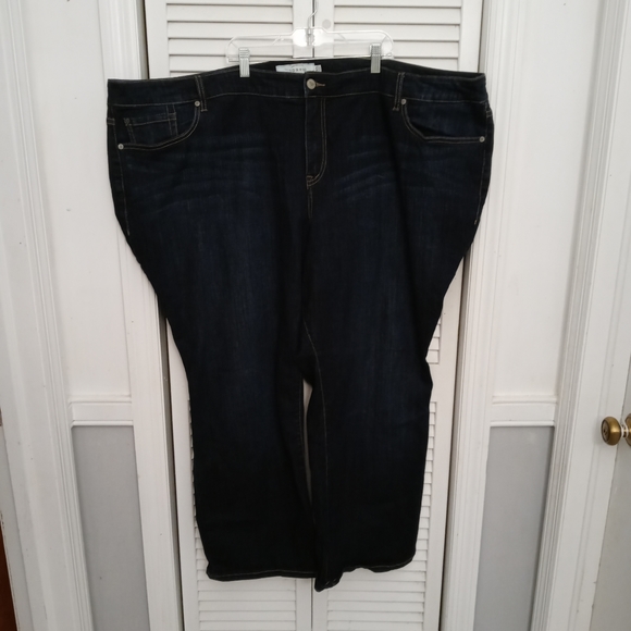 Torrid Womens Jeans Size 30S Relaxed Boot Dark Wash Plus Size.